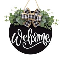Magideal - Letrero Colgante De Puerta De Madera De Bienvenida, Decoración De Porche, Decoración Artística De Pared De 30Cm, Placa De Madera Para Panadería, Café,