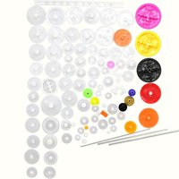 Bothyi - 106X Kit De Paquete De Engranajes Accesorios Surtido De Bandas De Goma Para Juguetes Educativos