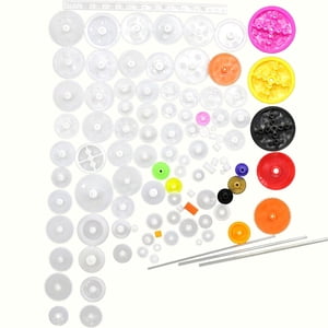 Bothyi - 106X Kit De Paquete De Engranajes Accesorios Surtido De Bandas De Goma Para Juguetes Educativos