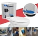 thumbnail image 5 of Paquete de 2 aletas de inodoro universales de repuesto para inodoro de PVC alfombrado con kit de flotador de cadena de acero inoxidable, válvula de descarga, aleta de inodoro con fugas, solución de ah, 5 of 7