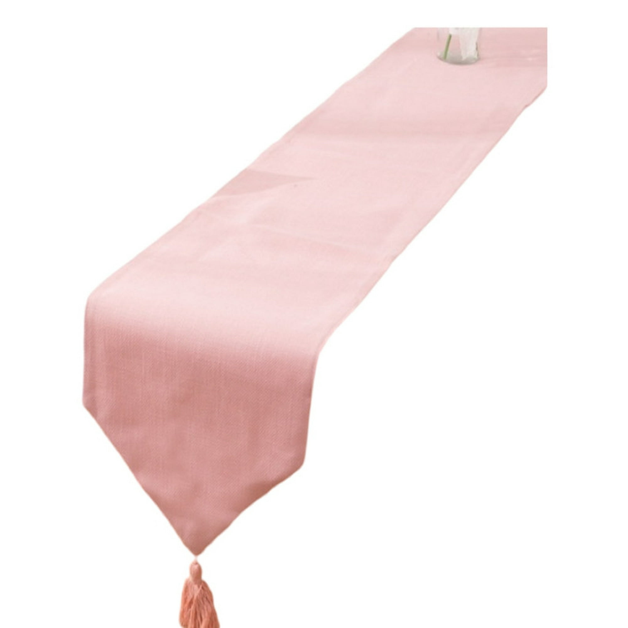 Todo Para El Hogar - Camino De Mesa De Lino 33 X 180cm Rosa