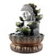 thumbnail image 2 of Buddha Tabletop Fountain Water Waterfall Yard Decoración De La Casa Base Marrón, 2 of 5
