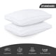 thumbnail image 2 of Juego de 2 almohadas de cama Utopia Bedding, tamaño estándar, color blanco, 2 of 8