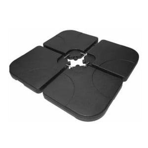Auckland Outdoor - Base Para Quitasol. Resina. 60 Kg Con Relleno. Negro