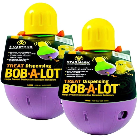 Juguete Interactivo para Perros Starmark Bob-A-Lot Grande Paquete de 2