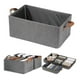 thumbnail image 1 of 3 X Bolsas Organizador Ropa Caja Plegable Asa Almacenamiento Gris Oscuro Liso, 1 of 7