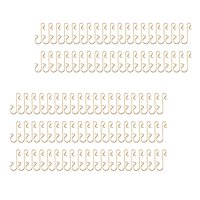 Bothyi - 100X Ganchos De Adorno De Navidad Perchas Para Árboles De Navidad Heavy Duty Home Gold