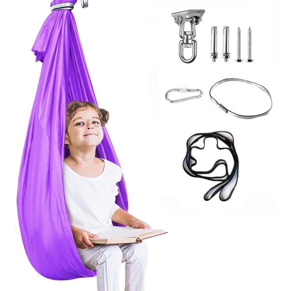 Therapy Swing Aokitec, 280 x 157 cm, nailon suave con herrajes