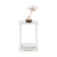 thumbnail image 4 of Mesa Auxiliar Furinno Simplistic 2 Niveles Pequeña de Esquina Blanca, 4 of 6