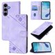 thumbnail image 1 of Funda Cartera para Samsung Galaxy S25 con Soporte y Ranuras, Resistente a Golpes y Rayones Morado, 1 of 6