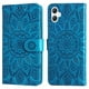 thumbnail image 2 of Funda tipo cartera FOXDOCK para Samsung Galaxy A06 5G , diseño girasol en relieve, cuero PU, cierre magnético, soporte y tarjetero, 2 of 5