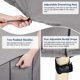 thumbnail image 5 of Funda para muebles de patio exterior BOLTLINK, impermeable, sofá de dos plazas, 5 of 9