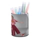 thumbnail image 1 of Passe Partout-theme Cylinder Pen Holder Pencil Organizer with Flannel Lining PVC Leather Material Cardboard Base for study work 10*8CM, 1 of 6