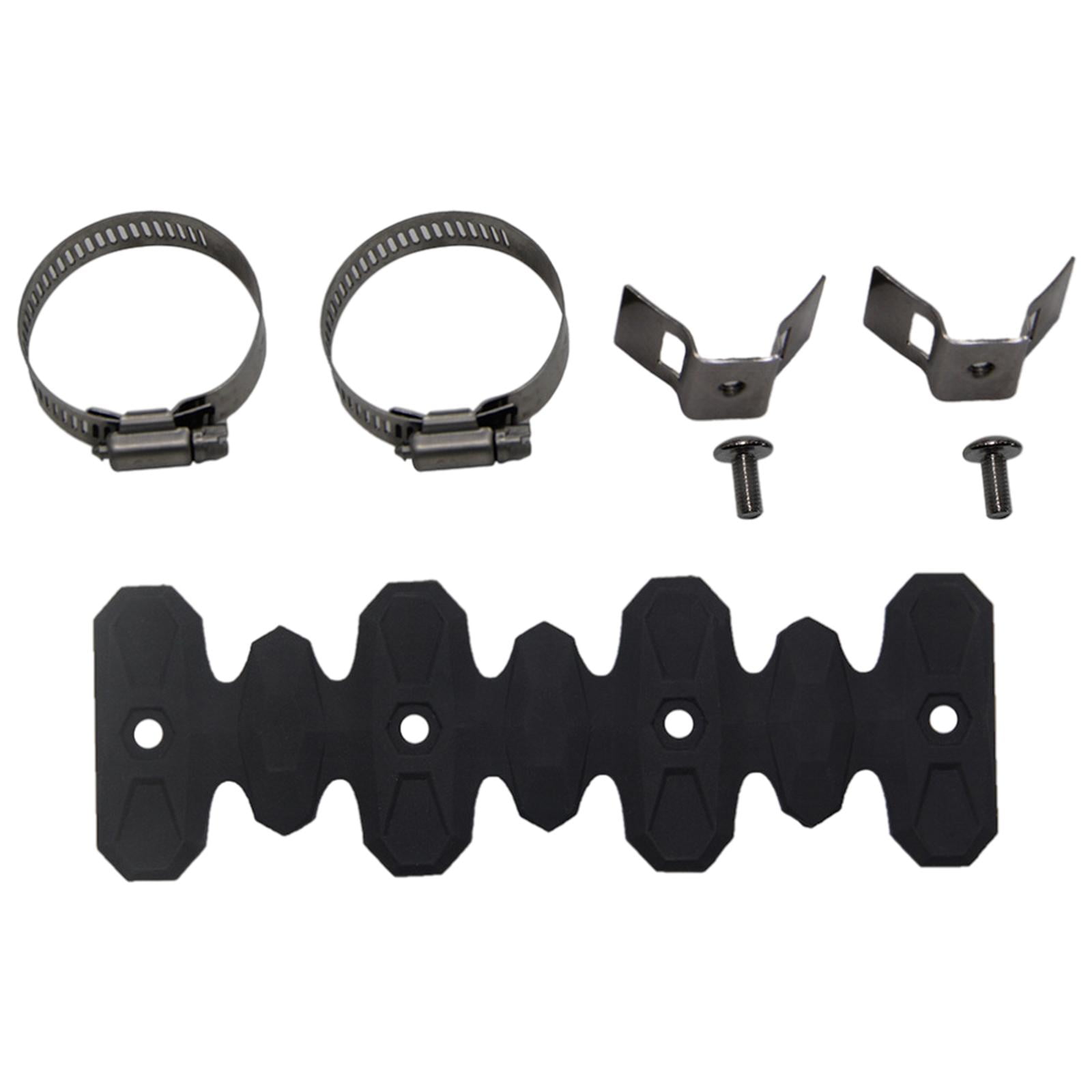 Ioensy - Cubierta Protectora De Calor De Escape De Silicona Para Tubo De Escape De 27-51 Mm De Diámetro Negro