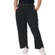 thumbnail image 1 of Pantalones Palazzo de Talla Grande para Mujer de Agnes Orinda, Cintura Alta Elástica, Pierna Ancha con Bolsillo 1X Negro, 1 of 6