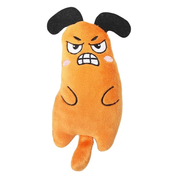 Chew Teeth Grinding Play Toys Almohada Catnip Toy Cat Scratch Naranja