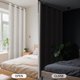thumbnail image 2 of Cortinas de ventana CUCRAF, 100% opacas, lino sintético, 214 x 213 cm, color beige, 2 of 7
