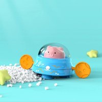 Genérico - Set 3 Juguetes Baño Cuerda Chanchito Diversion Niños Lau