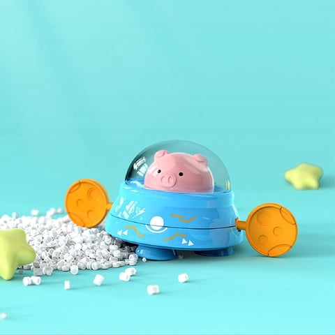 Genérico - Set 3 Juguetes Baño Cuerda Chanchito Diversion Niños Lau