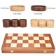 thumbnail image 4 of Set de juego VAMSLOVE Checkers plegable de madera de 14 pulgadas con almacenamiento, 4 of 7