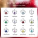thumbnail image 3 of Collar  Love Pendant Doble Corazón con Zirconia y Piedra de Nacimiento Plata, 3 of 3
