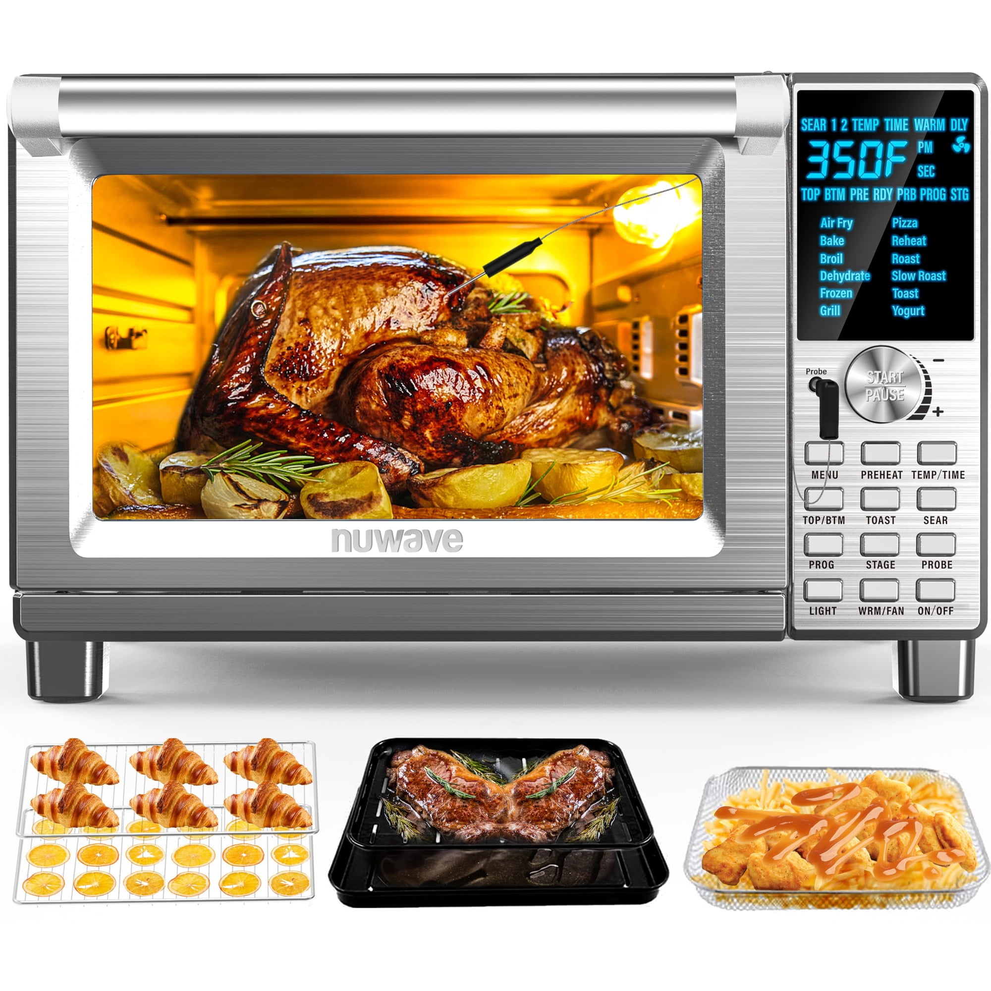 Nuwave - Air Fryer Tostadora Horno Inteligente Bravo 30l 12 En 1