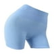 thumbnail image 3 of Pantalones Cortos De Yoga Para Mujer Pantalones Cortos De Entrenamiento De Cintura Alta Para Entrenamiento De Gimnasio En Casa L XL Azul, 3 of 5