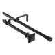 thumbnail image 1 of Set Doble De Barras Para Cortina Extensible 200-250 Cm De Metal Diámetro 13/16 Mm Soporte De Muro Terminal Prisma Color Negro, 1 of 6