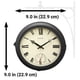 thumbnail image 2 of Reloj AcuRite de 9" de doble cara para colgar con termómetro, 2 of 6