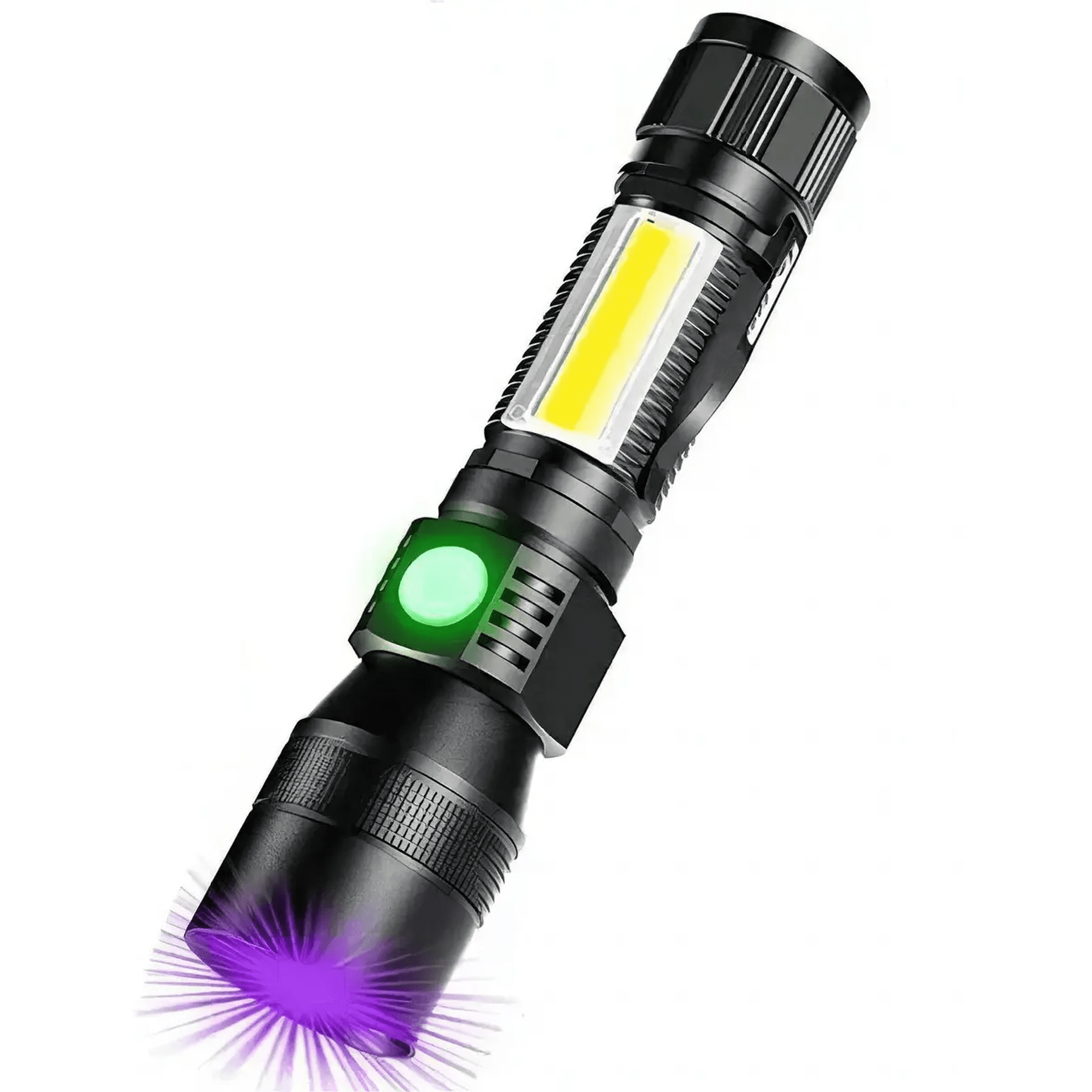 Linterna Táctica Belug Recargable Led 1600 Lúmenes Zoom Usb Ipx4 Luz Negra Roja
