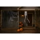 thumbnail image 1 of Colgante Calavera con Cintas Blanco y Negro 100 cm Halloween - Frank & Mortis, 1 of 3