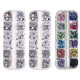 thumbnail image 1 of Arte de uñas de cristal con base plana mixta y diamantes de imitación, 1 of 5