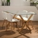 thumbnail image 3 of Comedor Moderno Mesa Xinia 130x80 + 4 Sillones Rubik Blanco, 3 of 3