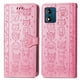 thumbnail image 1 of Funda Cartera FOXDOCK para MOTO E13 , Flip PU con Relieve de Gatos y Perros, Tarjetero y Soporte, 1 of 6