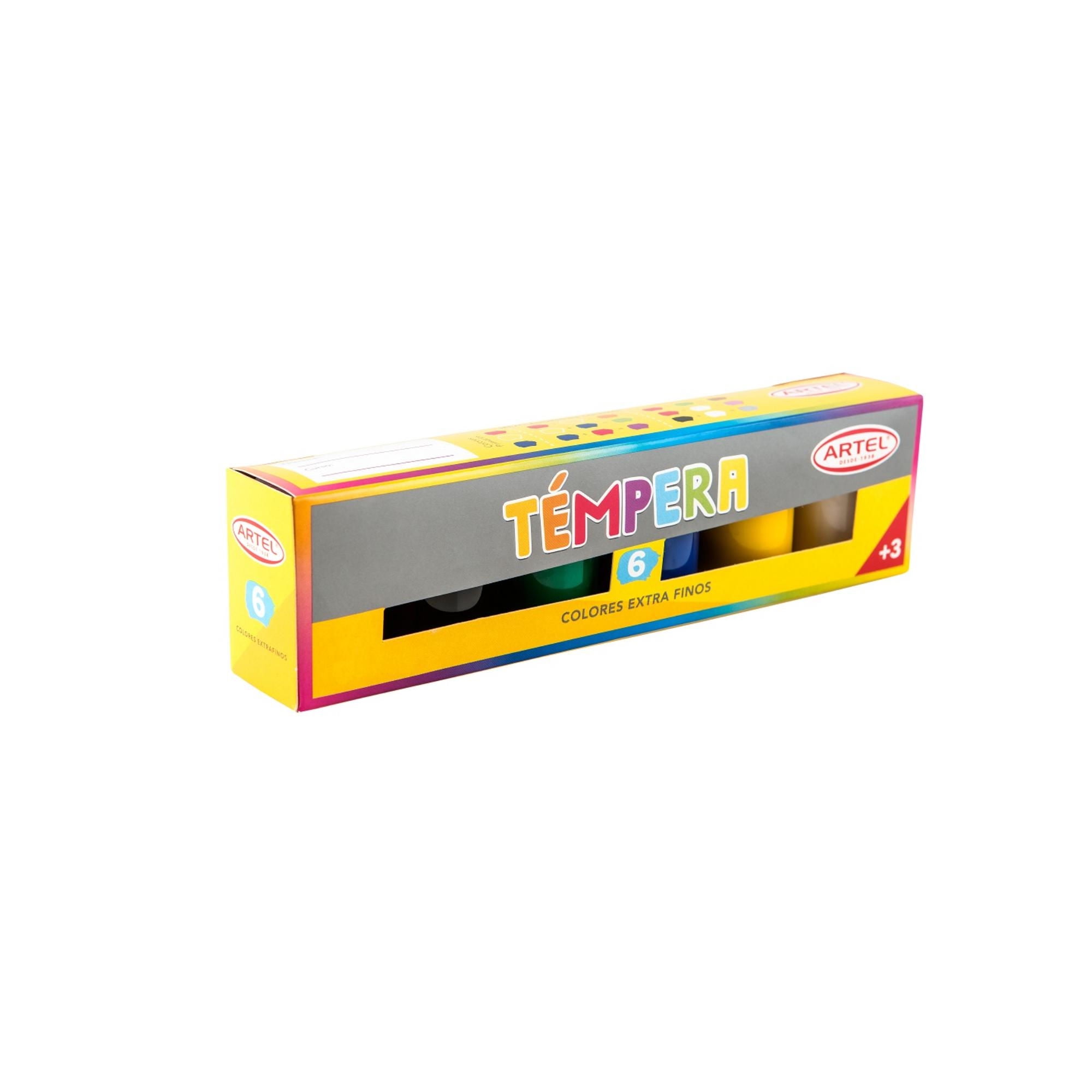 Artel - Témpera 6 Colores Extra Finos