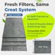 thumbnail image 3 of Recargas de filtro MarketFree FR-4, paquete de 4, carbón activado, 3 of 9