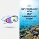 thumbnail image 3 of Gafas natación antivaho con pinza nariz tapones oídos antigoteo visión amplia protección UV, 3 of 8