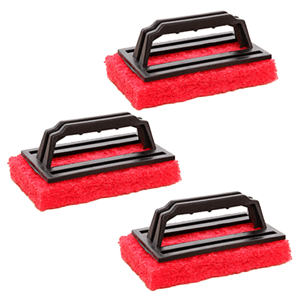 Kit de limpieza para parrilla, estropajo resistente para plancha con mango, cepillo para carbón