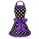 thumbnail image 2 of delantal ajustable casa cocina cocina mujeres algodón delantales bowknot púrpura, 2 of 3