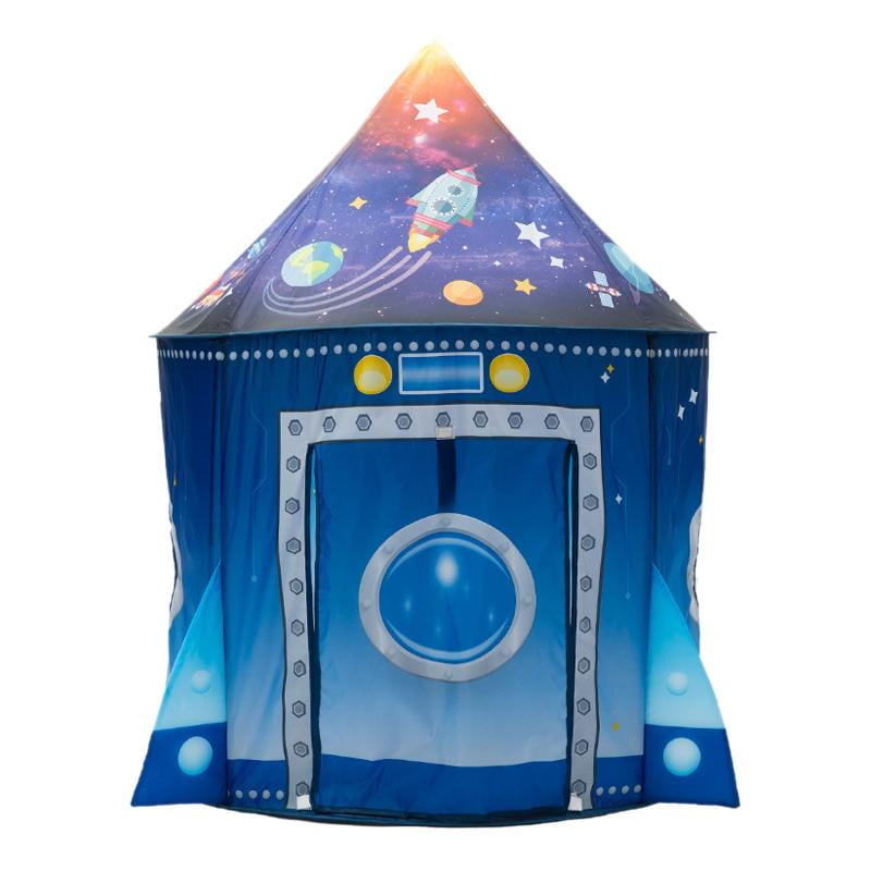 Magideal - Tienda De Juegos Para Niños Castillo Del Espacio Exterior, Tienda De Campaña Portátil Para Niños, Tienda De Juegos Para Niños Plegable Para Interiores
