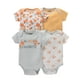 thumbnail image 4 of Get Ready to Fall in Love with Our 4pcs Soft and Breathable Newborn Infant Rompers! Perfect for Baby Boys and Girls, These Short Sleeve Round Neck Bodysuits Feature Adorable Cartoon Animal and Flowers, 4 of 5