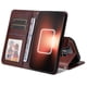 thumbnail image 5 of Funda Billetera para Realme GT NEO5 5G con Porta Tarjetas y Soporte Ajustable Marrón, 5 of 5