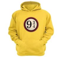 Genérico - Polerón Canguro 9 3/4 Amarillo Talla S Unisex