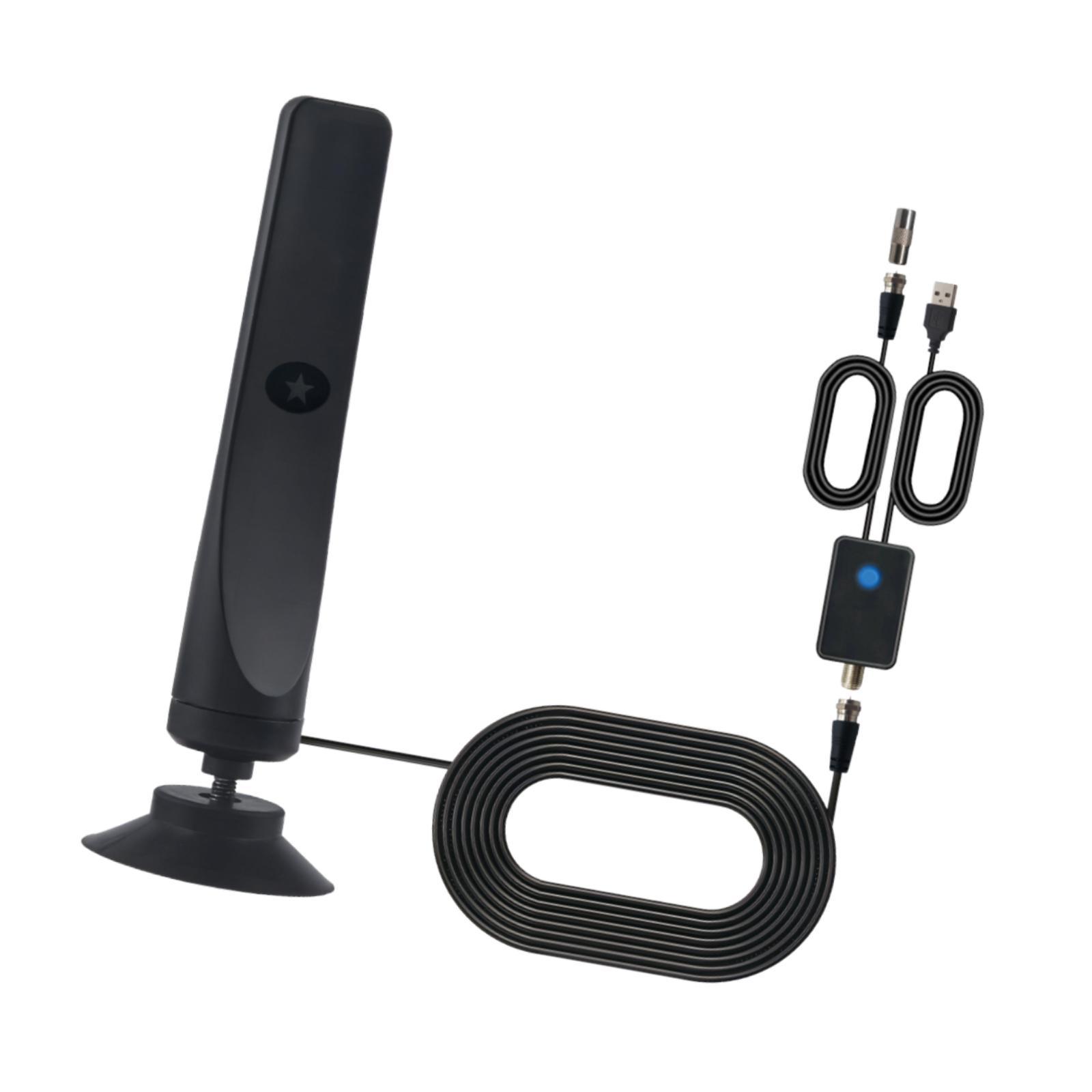 Magideal - Antena De Tv Antena Digital Señales Estables Que Reciben Soporte De Rango De 5 Millas, Fácil De Instalar Con Amplificador De Señal, Soporte 18P