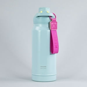 Botella Insulada Strap 650Ml Flask Keep Celeste