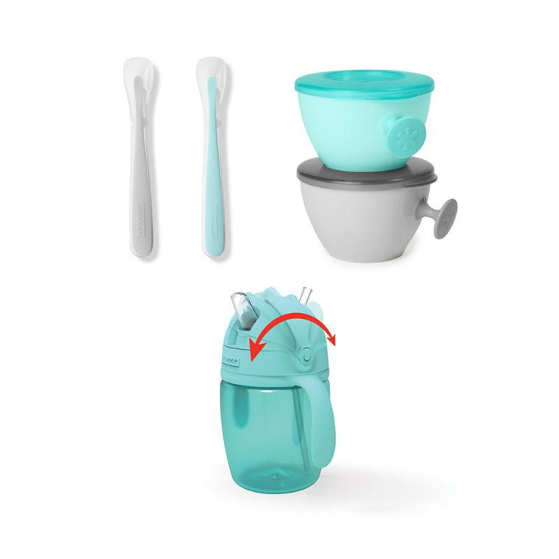 Skip Hop - Utensilio Para Alimentación Set De Alimento Easy-Feed Celeste