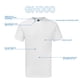 thumbnail image 4 of Camiseta Gildan Hammer GH000 3XL de color azul marino oscuro para adulto, paquete de 2, 4 of 6