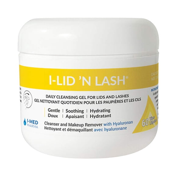 Gel limpiador I-Med Pharma I-Lid 'N Lash Daily (60 toallitas)