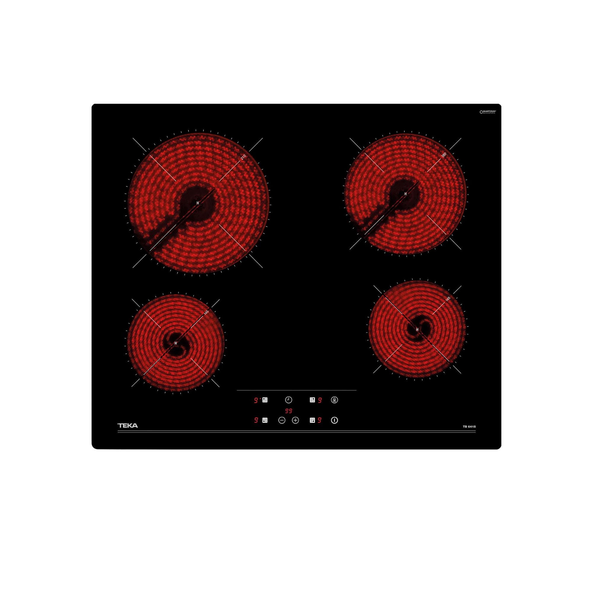 Encimera Eléctrica 4 Quemadores Vitro Tb 6415
