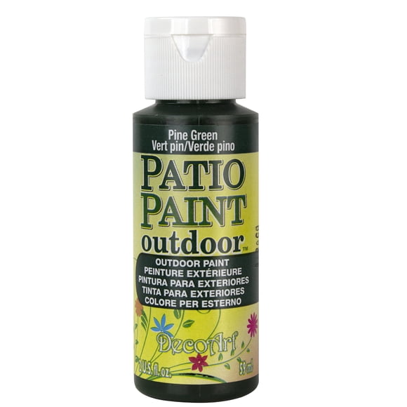 Paint DecoArt - Pintura para patio (60 ml), color verde pino